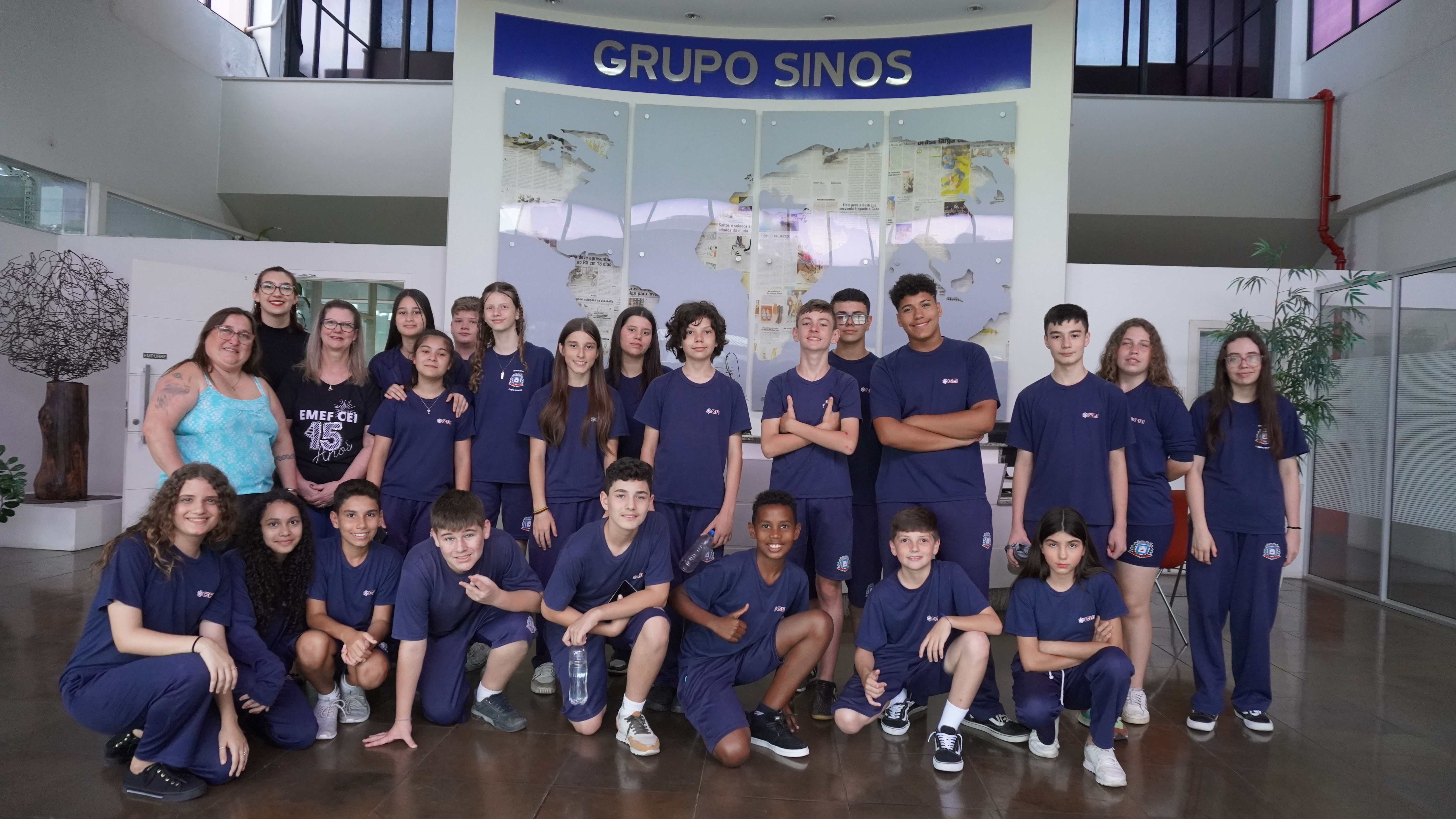 Visita do 7º Ano do CEI ao Grupo Sinos