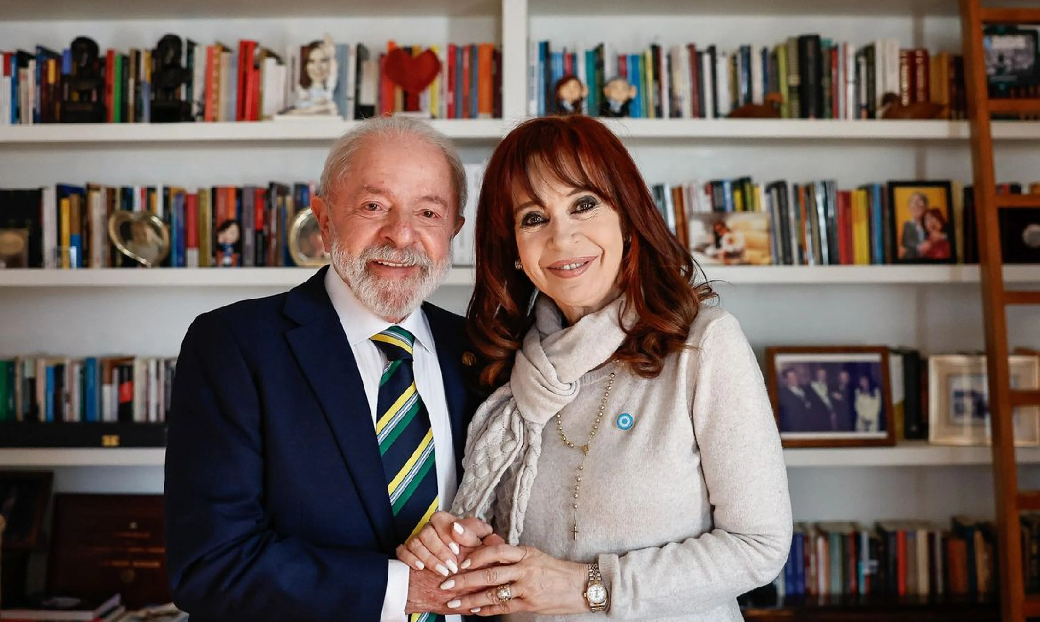 Lula e Christine Kirchner durante visita do presidente brasileiro à Argentina. Crédito: Agência Brasil