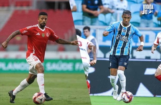 Foto: Ricardo Duarte / Internacional ;Lucas Uebel / Grêmio FBPA
