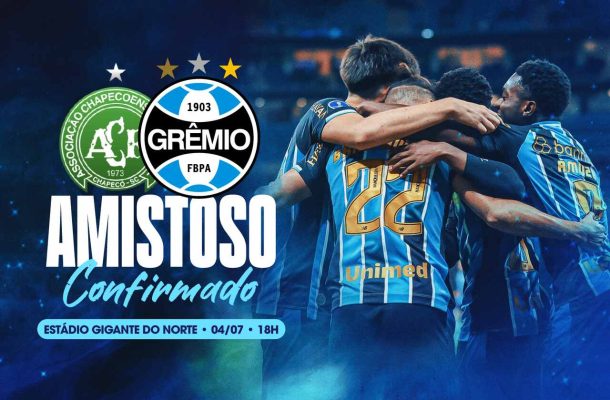 Grêmio tem horário marcado para amistoso contra a Chapecoense; saiba mais
