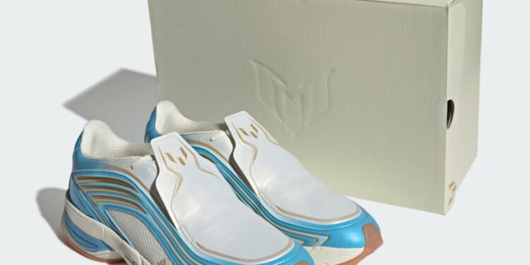 O Adistar Messi, sneaker da coleção da Adidas em homenagem a Lionel Messi.

Foto: Divulgação / Adidas