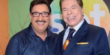 Carlos Massa, o Ratinho, com Silvio Santos. 

Foto: Instagram (@oratinho)