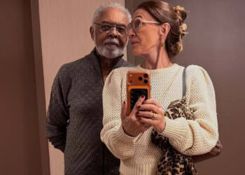 Gilberto com sua esposa, Flora. 

Foto: Instagram (@gilbertogil)
